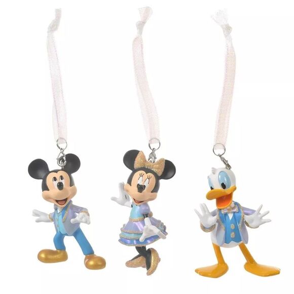 2021 Walt Disney World 50th Anniversary 5 Ornament Box Set Mickey Minnie Goofy - Picture 4 of 6